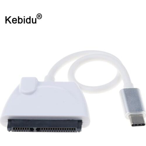 Kebidu Type C USB 3.1 to Sata 3 adapter converter cable 7+15PIN Serial ATA III Adapters for 2.5" sata HDD SSD SATA Drive