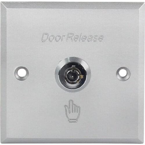Aluminum Alloy Door Exit Button Emergency Door Release Switch with Key