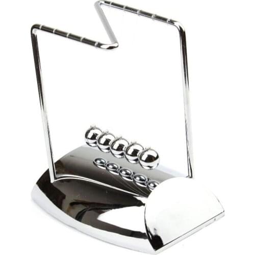 Newtons Cradle Steel Balance Pendulum Ball Physics Science Fun Desk Toy Educational Teaching Aids Gift