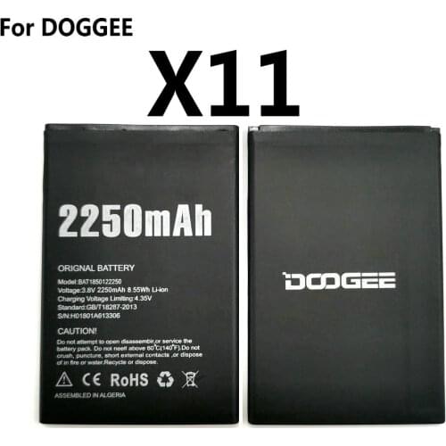 New DOOGEE X11 BAT1850122250 2250mAh Battery Replacement For DOOGEE X11 smart Phone Accumulators