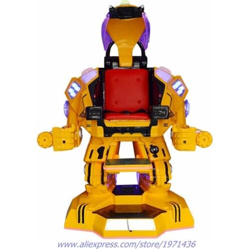 Very Funny Amusement Equipment Electronic Walking Robot Iron Man Simulator Game Machine