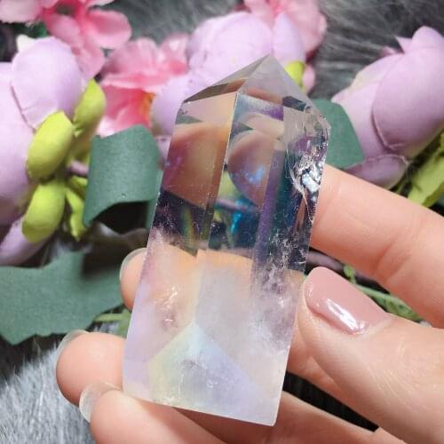 Clear quartz electroplute tower1971