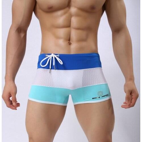 Sexy Men Swim Shorts Swimwear Swimming Trunks Breathable Quick-drying Swimsuits Briefs Beachwear Board Shorts Maillot De Bain