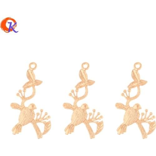 Cordial Design 100Pcs 14*29MM Jewelry Accessories/Connectors/Bird Shape/Copper Material/DIY Making/Hand Made/Earring Findings