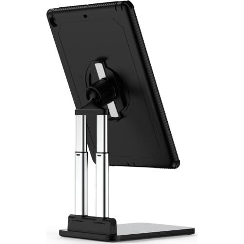 Foldable Tablet Stand Adjustable Height iPad Stand Extendable Solid Desktop Stand Holder Dock iPad 7.9,9.7,10.2,10.5,11,12.9inch