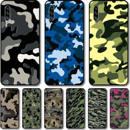 Soldier camouflage Phone Case For Samsung Galaxy A 12 51 52 21 71 70 42 32 10 80 90 E 5G S Black Shell Art Cell Cover