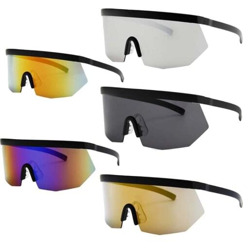 Windproof Sunshade Mirror Integrated Anti-ultraviolet Sunglasses Riding Outdoor Glasses Windproof Sunglasses Unisex Multicolor