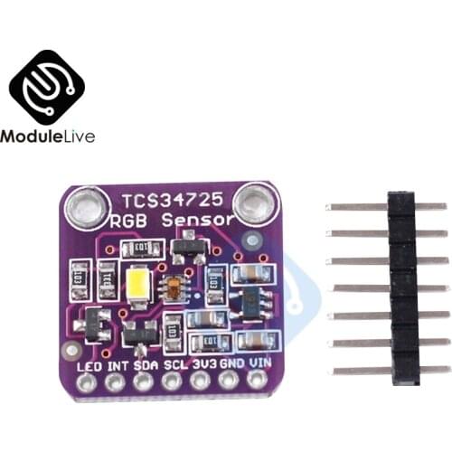 TCS34725 Low Power IR Blocking Filter Digital RGB Light Color Sensor Recognition Diy Kit Electronic PCB Board For Arduino