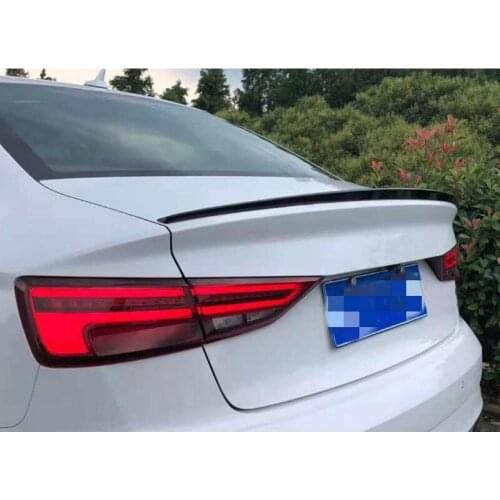 For Audi A3 2014-2019 high quality ABS Plastic Unpainted Color Rear Spoiler Wing Trunk Lid Cover Car Styling