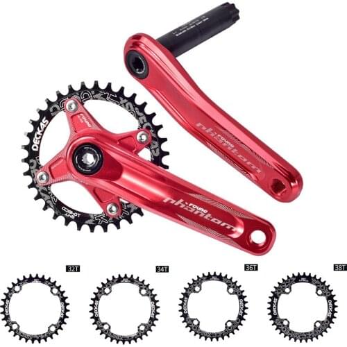 DECKAS 104BCD Round Narrow Wide Chainring 32T 34T 36T 38T Chainring MTB Mountain Road Bike Crankset Plate Parts 104BCD