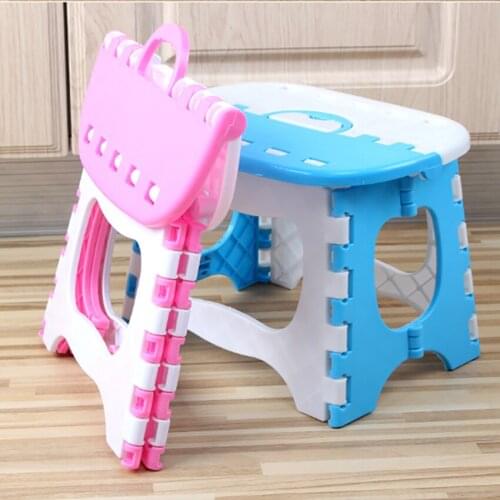 1pc Folding Step Stool Lightweight Step Stool Thicken PP Mini Cartoon Safe Stool for Kitchen Bathroom Bedroom Kids or Adults
