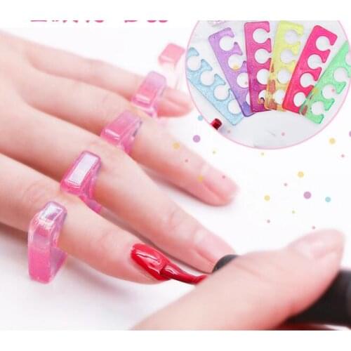240Pcs/Lot Multi Elastic Soft Fingers Toe Separators Silicone Fingertip Toe Splitter Dividers Nail Manicure Tools HA2192