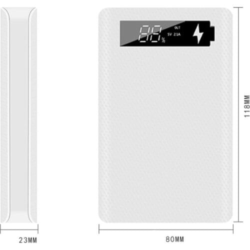 LCD Display DIY 5x18650 Battery Case Power Bank Shell Charger Box Accessories LX9B