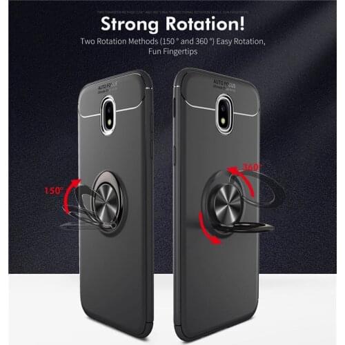 For Samsung J5 2017 Case J530 J530F Car Holder Stand Magnetic Bracket Finger Ring Silicone TPU Cover For Samsung J5 2017 SM-J530
