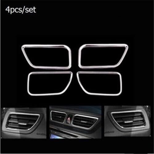 ABS chrome air vent conditioning trim cover special interior conversion sticker For Kia RIO K2 2010-2016 car styling