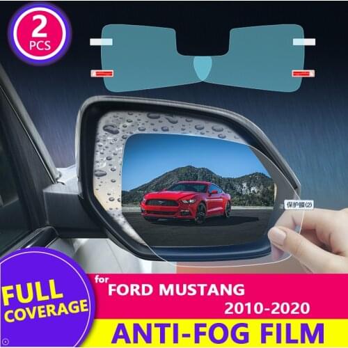 For Ford Mustang 5th 6th Gen 2010~2019 S197 S550 Rearview Mirror Film HD Anti-Fog Rainproof Auto Mirror Sticker Car Accessories