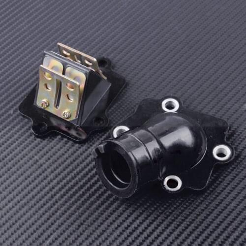 DWCX Motorcycle Intake Manifold Carburetor Inlet Reed Valve Joint Boot Connect fit for Yamaha Jog 50cc 1PE40QMB 2 Stroke
