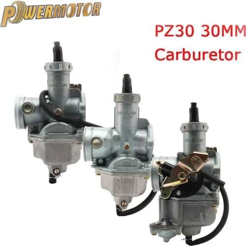Motorcycle Keihin Carburetor PZ30 30mm Carburador PZ30 Carb Dirt Bike ForHonda CG125 For 175CC 200cc 250cc Pit Bike ATV