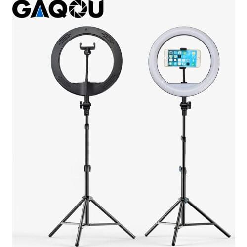 30cm 12" LED Selfie Ring Light with Tripod Stand Cellphone Holder for Live Stream Makeup YouTube Video Dimmable Beauty Ringlight