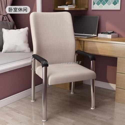 Computer Back Chair Staff Office Conference Room Seat Dormitory Leisure Study Desk Chair Household Mahjong Stool