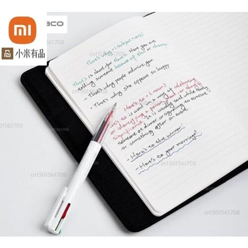 Youpin KACO EASY black red blue green four-in-one multi-function multi-color gel pen 0.5mm student notes