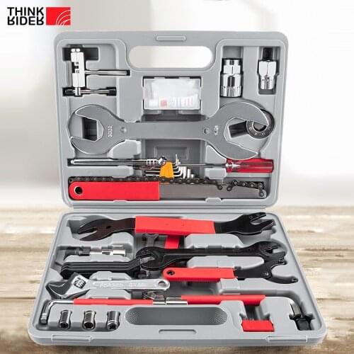 ThinkRider Bicycle repair kit Multifunctional Biking Tool Combination Tool Repair Box 44-in-1 Bicycle Repair Set hand tools