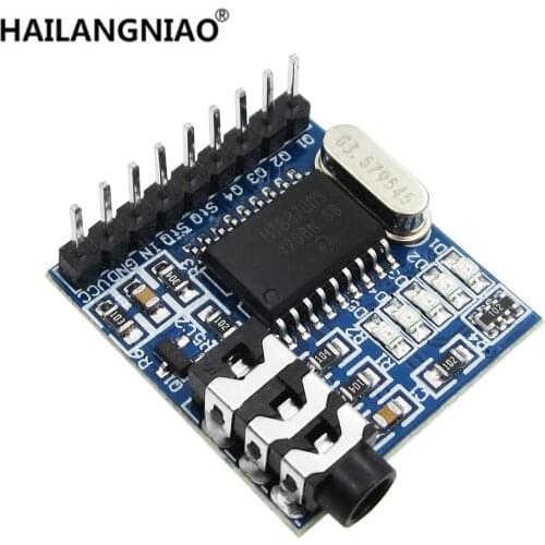 Wholesale 1pcs MT8870 DTMF Audio Voice Decoder Telephone Phone Speech Decoding Voice Board Module LED Indicators With Pins