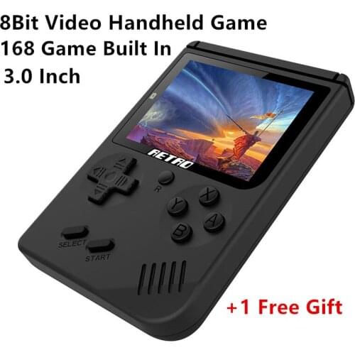 Coolbaby Retro Portable Mini Handheld Game Console 8-Bit 3.0 Inch Big Screen Color LCD Kids Color Game Player Built-in 168 games