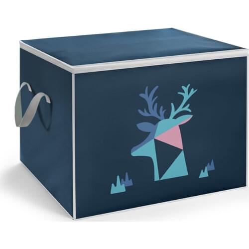 Folding Non-woven Fabric Storage Box Cube Bin For Children Toys Sundries Organizer Storage Bins With Handle Storage Basket