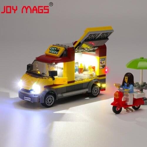 JOY MAGS Only Led Light Kit For 60150 City Series Pizza Van Compatible With 10648 , (NOT Include Model)
