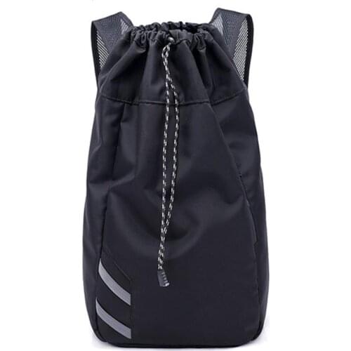 Men Soccer Large Capacity School Bag Storage Gym Drawstring Basketball Backpack Balls Waterproof Bucket Outdoor Sport