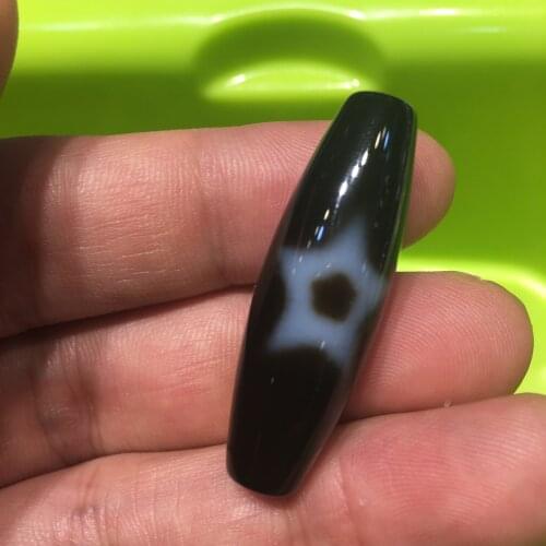 Magic Power Tibetan old Agate Smoothly Fortune Sun&Moon&Star dZi Bead Amulet LKbrother Sauces Top Quality