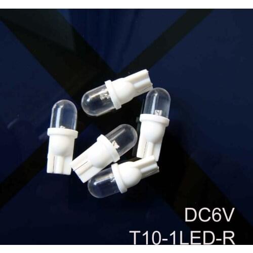 High quality 6V T10 led dashboard warning indicator,6V w5w 168 194 501 led instrument lights free shipping 50pcs/lot