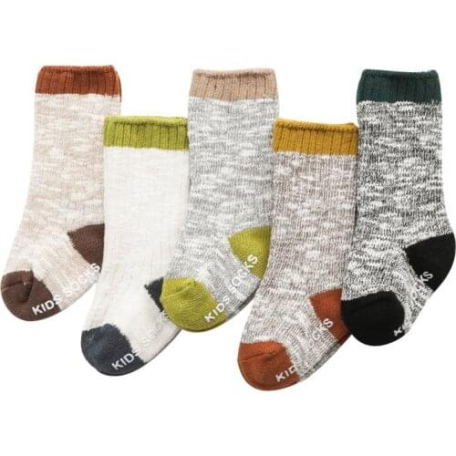 Winter Baby Socks Knitted Thick Warm Socks for Girls Anti Slip Knee Baby Boy Socks Casual Winter Leg Warmers Suitable for 0-8T