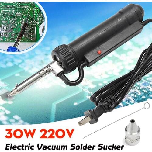 30W Electric Vacuum Solder Sucker Welding Desoldering Tin Pump Iron Gun