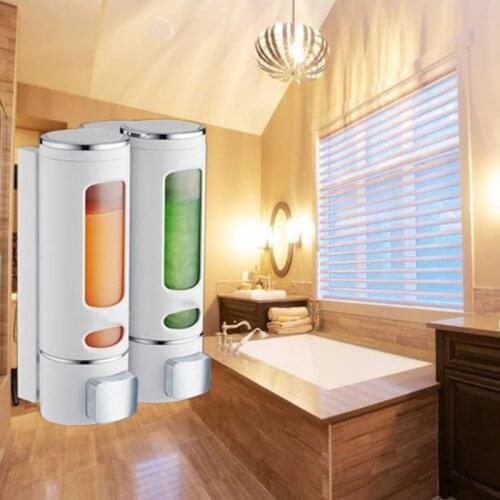 400/800ML Wall-mounted Soap Dispenser Kitchen Cleaner Single and Double Soap Dispenser Bathroom Shampoo Shower Gel Dispenser