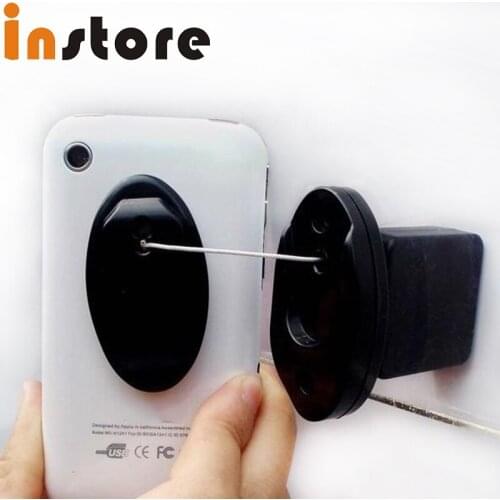 50 Sets Mobile Anti Theft Security Phone Wall Stand Retractable Pull box Display Holder Stand