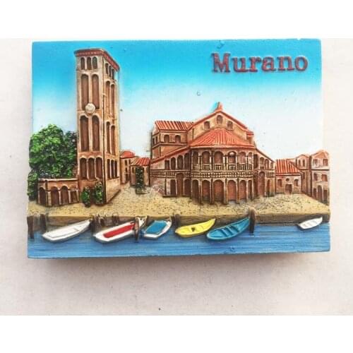 BABELEMI 1pcs Resin Italy fridge magnet souvenir Murano tourist gifts ideas home decorations