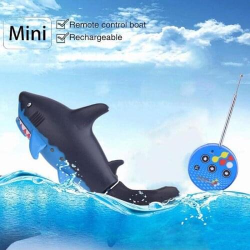 Beverage Box Radio Remote Control Shark Fish Under Water Kids Electric Water Toy Super Mini Shark Submarine Fish Gift For Kids