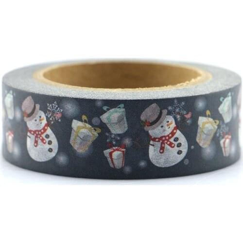 15mm*10m Christmas Santa Claus Decorative Adhesive Tape Masking Washi Tape DIY Scrapbooking Sticker Label Japanese Stationery