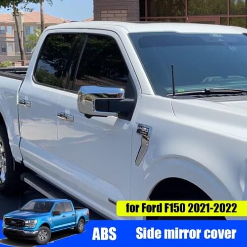 For Ford F150 2021 2022 pickup truck exterior mirror modification to cover ABS electroplating silver decoration