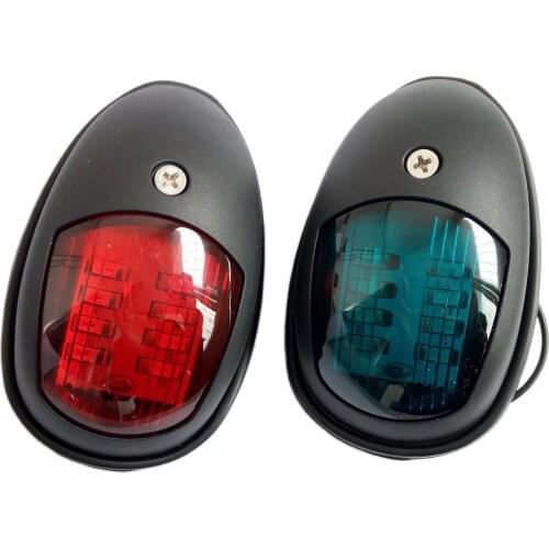 Boat Light 12V 24V LED Navigation Light Plastic Housing Red And Green One Pair
