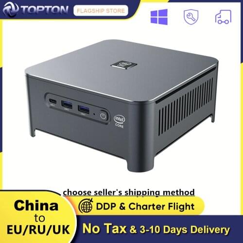 Intel Core i9 10980HK Topton 2 Lans Mini PC Gamer Windows 10 Pro 2*DDR4 2*NVMe SSD Desktop Computer DP HD Type-C 3x4K Display