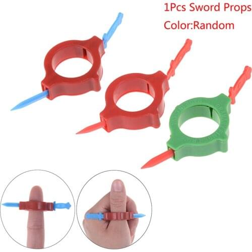 2019 Hot Sale tricks Toys Through Finger April Fools' Day Decor trucos magia Creative Spoof Funny Trick Toy Props Sword