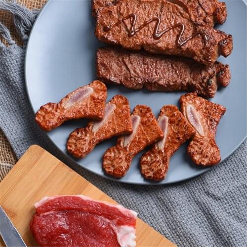 Artificial food props supermarket hotel restaurant butchers shop store decoration simulation fake beefsteak beef steak model