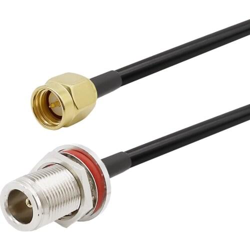 SMA Male to N Female RG58 Cable for 4G LTE Router Gateway Cellular Cell Phone Signal Booster Amplifier RTL SDR USB ADS-B Receive