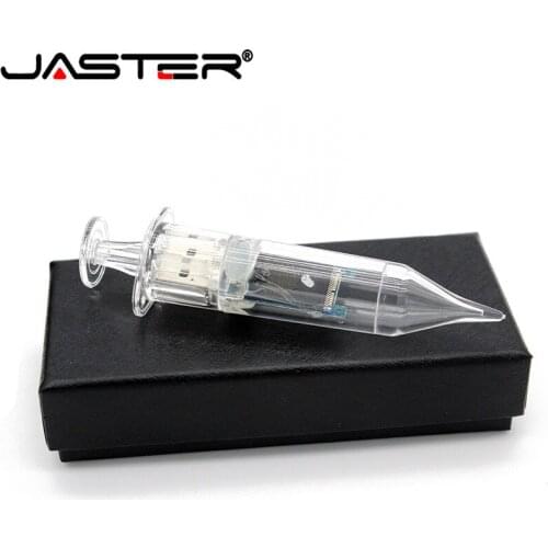 JASTER usb 64gb Emulational Doctor Syringe USB Flash Drive Doctors injector with gift box Pen Drive fashion pendrive 16GB 32GB