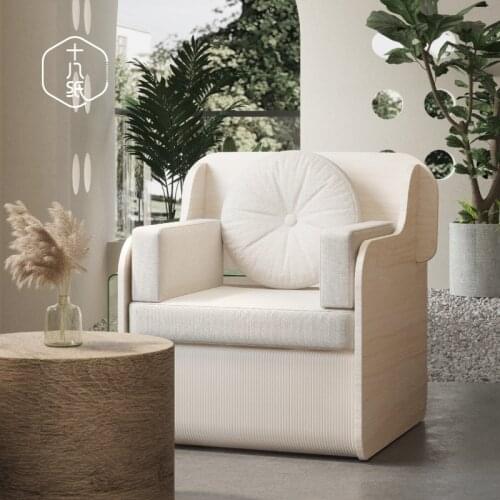 Creative Kraft Paper Folding Single Sofa Minimalist Modern Save Space Storage Sectional Sofa Lounge Sofa Living Room Furniture