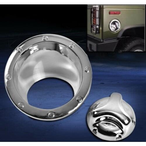 Car Gas Tank Cover Fuel Door Bezel Cap Moulding Trim for Hummer H2 2003-2009
