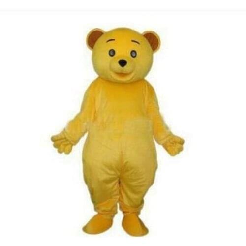 Cheap Teddy Bear Mascot Costume Yellow Furry Cosplay Suit Unisex Fancy Dress Up Party Game Mascot Fursuit Wholesale